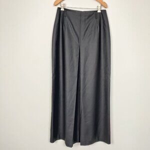 Tekbir Women's Black Maxi Skirt Size EU 40 Single Slit Whimsical Whimsigoth